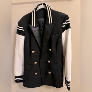 BRAND NEW black and white sports blazer.